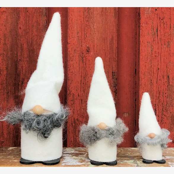 SANTA LONG WITH HAT WHITE