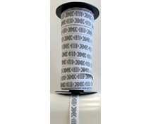 BAND REFL.12MM SILV.VIT LEKSANDSBAND 25m/rulle