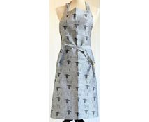 APRON BL.SHEEP WHITE FABRIC