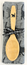 SET BLACKWH.TOWEL/SPOON CUTOUT CAT