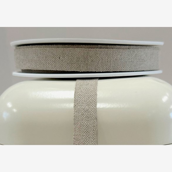 LIN/BOM.BAND 15MM LINFÄRG 25m/rulle