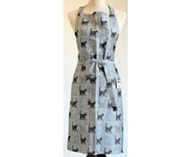 APRON BL.CAT WHITE FABRIC