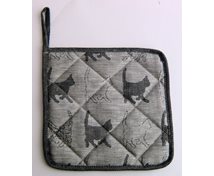 GRYTLAPP 21X21CM SV.KATT/VIT
