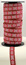 RIBBON 12MM REFLEX SILVER/RED 25m/roll