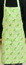 APRON L.GREEN HORSE/WHITE