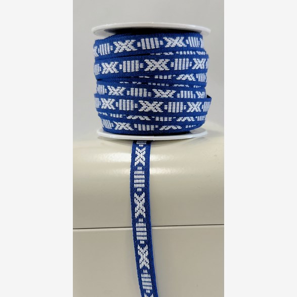 RIBBON 9MM WHITEBLUE 25m/roll