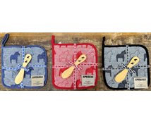 GIFT BOX HORSE HOTPAD AND KNIFE