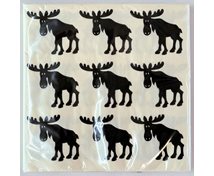NAPKIN MOOSE 33X33 OFFWHITE 20p