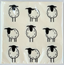 NAPKIN SHEEP 33X33CM WHITE