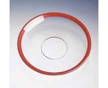 GLASMANSCHETT 65MM RÖD KANT