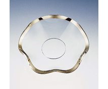 GLASMANSCHETT 65MM VÅGIG GULD
