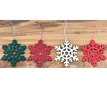 SNOWFLAKE 85MM HANG.