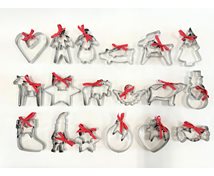 SET COOKIE CUTTERS STAINLESS STEEL WITH RIBBON
