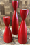 BOBIN CANDLEHOLDER RED