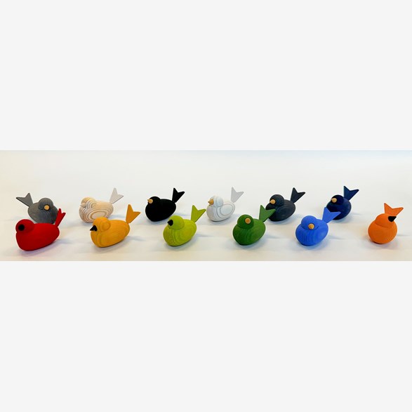 WOODEN BIRD 45MM