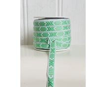 RIBBON 9MM MINTGREENWHITE 25m/roll