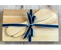 SET 2 PLATES/KNIVES ALDER 100X170X10MM