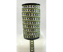 RIBBON 16MM BROWNWHITEGREEN 25m/roll