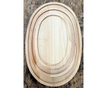 CUTTING BOARD OVAL OIL.BEECH