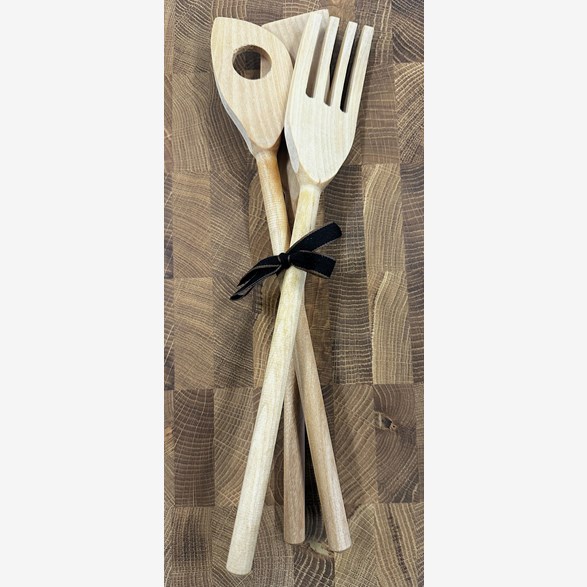 SET RÖRSTICKA/GAFFEL/SPADE 32CM OLJ.BJÖRK