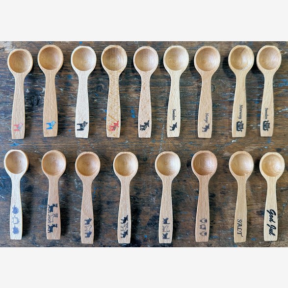 SALTSPOON 75MM OIL.BEECH WITH PRINT