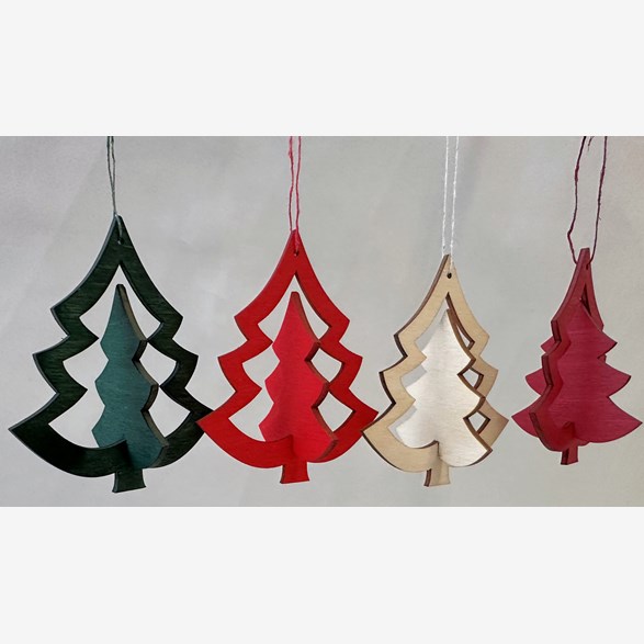 GRAN 3-D 9CM M.LINTRÅD