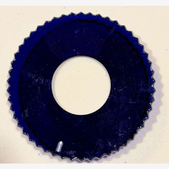 GLASMANSCHETT 55MM BLÅ PÄRLKANT