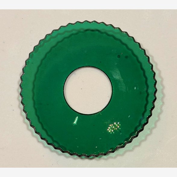 GLASMANSCHETT 65MM GRÖN VÅGIG