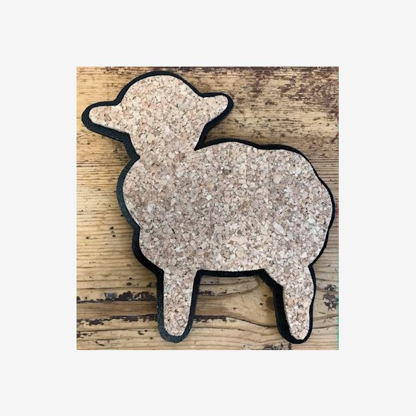 TRIVET LAMB CORK H.17CM BLACK