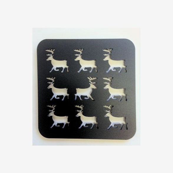 POTRACK REINDEER 18X18CM BLACK