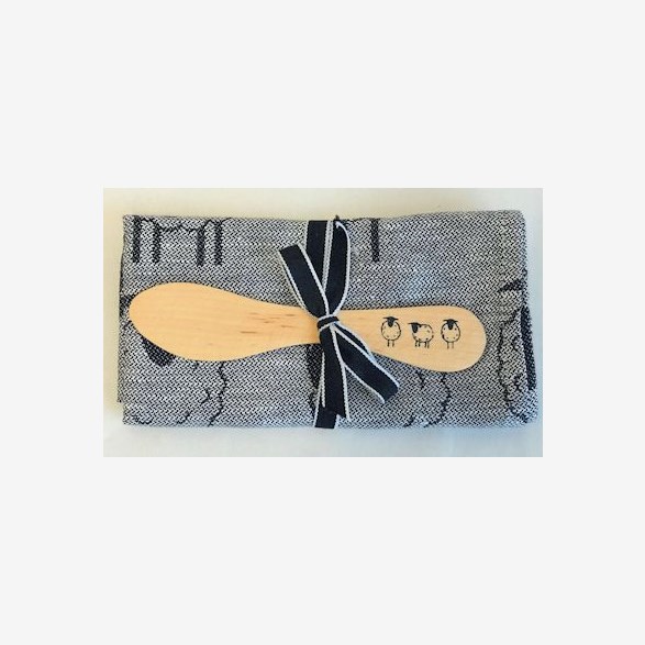 SET SM.BLWH.TOWEL/KNIFE SHEEP