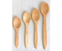 WOODEN SPOON OVAL OILED BIRCH