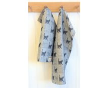 TOWEL BLACK CAT/WHITE