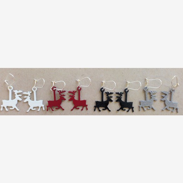 EARRING PAR IRON REINDEER 23 MM
