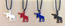CHARM MOOSE WITH LEATRHER RIBBON 22MM