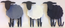 WALLHOOK SHEEP 4 HOOKS