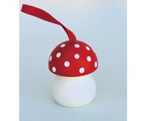 MUSHROOM HANG.5CM REDWHITE