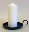 BLOCKCANDLEHOLDER W.HANDLE D.13CM BLACK