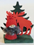 TOMTE RÖD M.ÄLG/GRAN 10CM