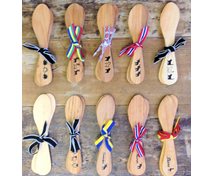 BUTTERKNIFE PAIR ALDER WITH RIBBON