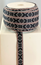 RIBBON 15MM BLACKGREYRED 25m/roll