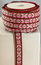 RIBBON 15MM WHITEREDGR,