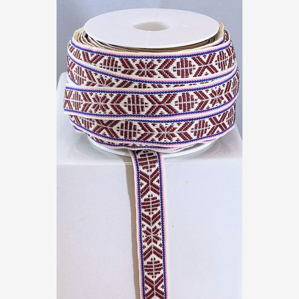 RIBBON 15MMREDWHITEBLUE