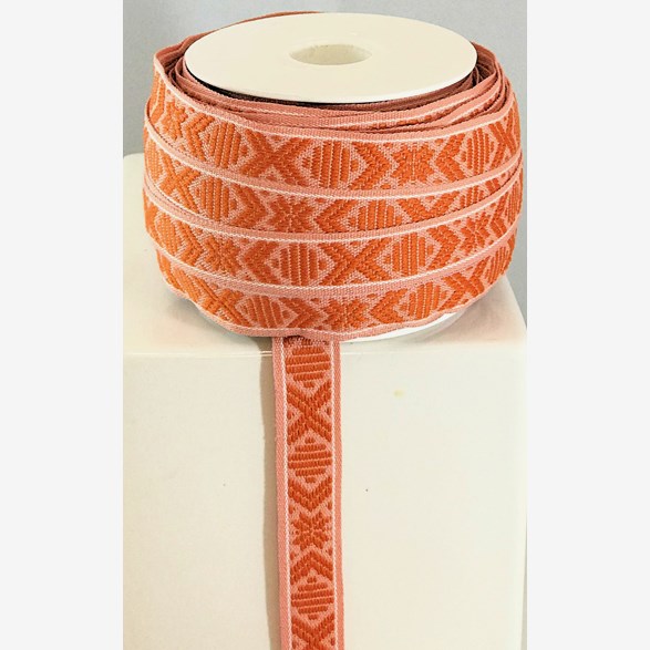 RIBBON 15MM D.ORANGE/ORANGE 25m/roll