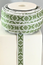 RIBBON 15MM GREENWHITE 25m/roll