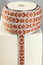 RIBBON 15MM TERACOTTAWHITE 25m/roll