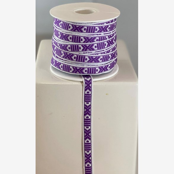 BAND 9MM LILAVIT LEKSANDSBAND 25m/rulle