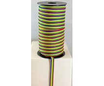 BAND 7MM SAMEF.RÖDGRÖNGULBLÅ 100m/rulle
