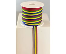 BAND 10MM SAMEF.RÖDGRÖNGULBLÅ 25m/rulle