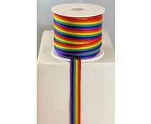 BAND 12MM REGNBÅGSFÄRGER 25m/rulle